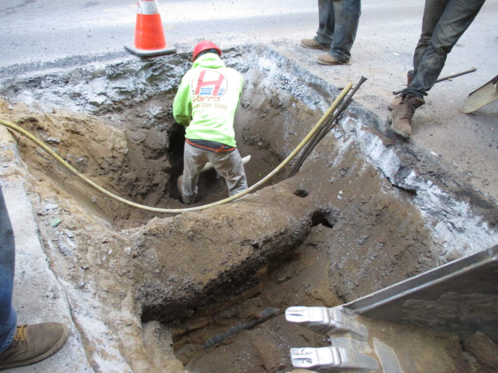 New Sewer Installation on Leonard St, Manhattan harriswatermain