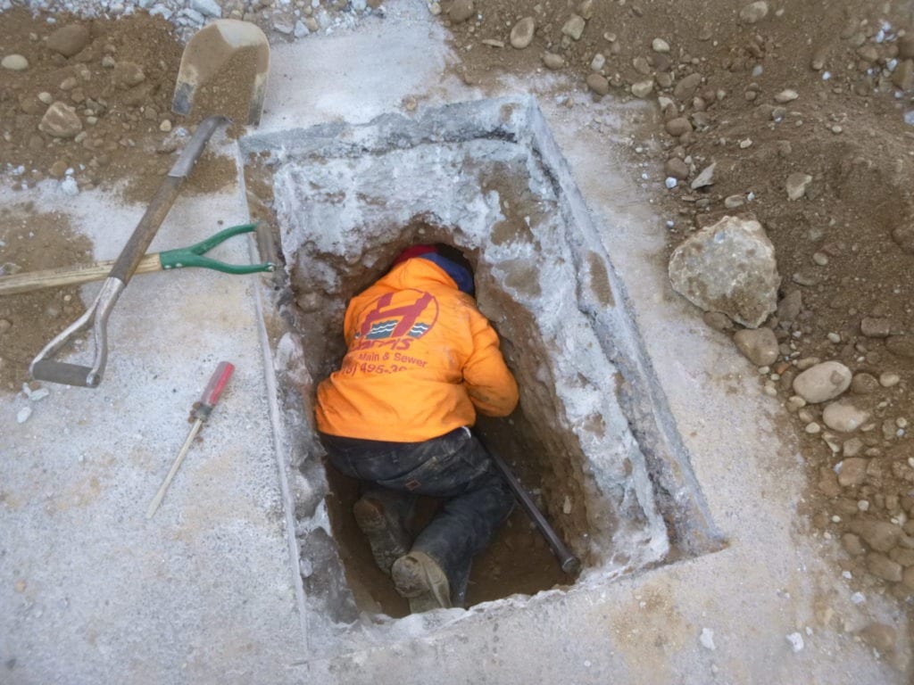 Underground water main tunnel